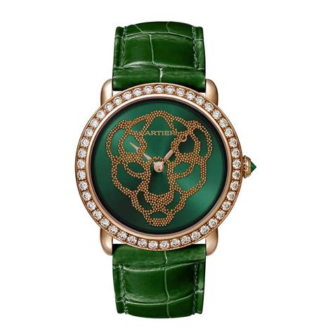 cartier panther watch green|cartier panthere watch men's.